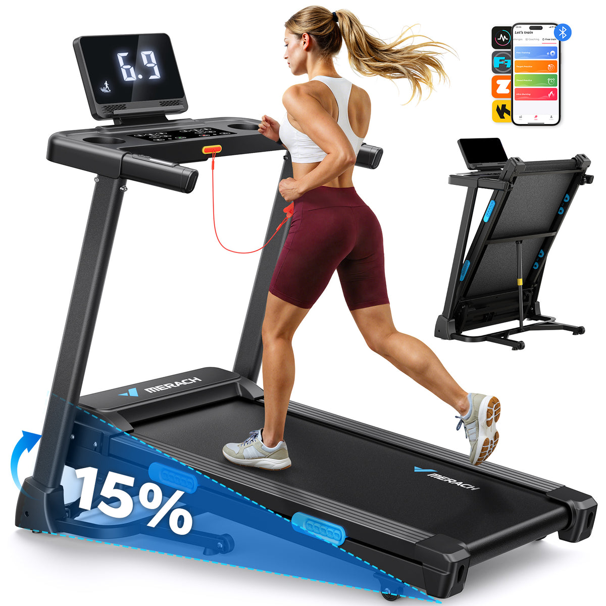 MERACH T12 foldable treadmill